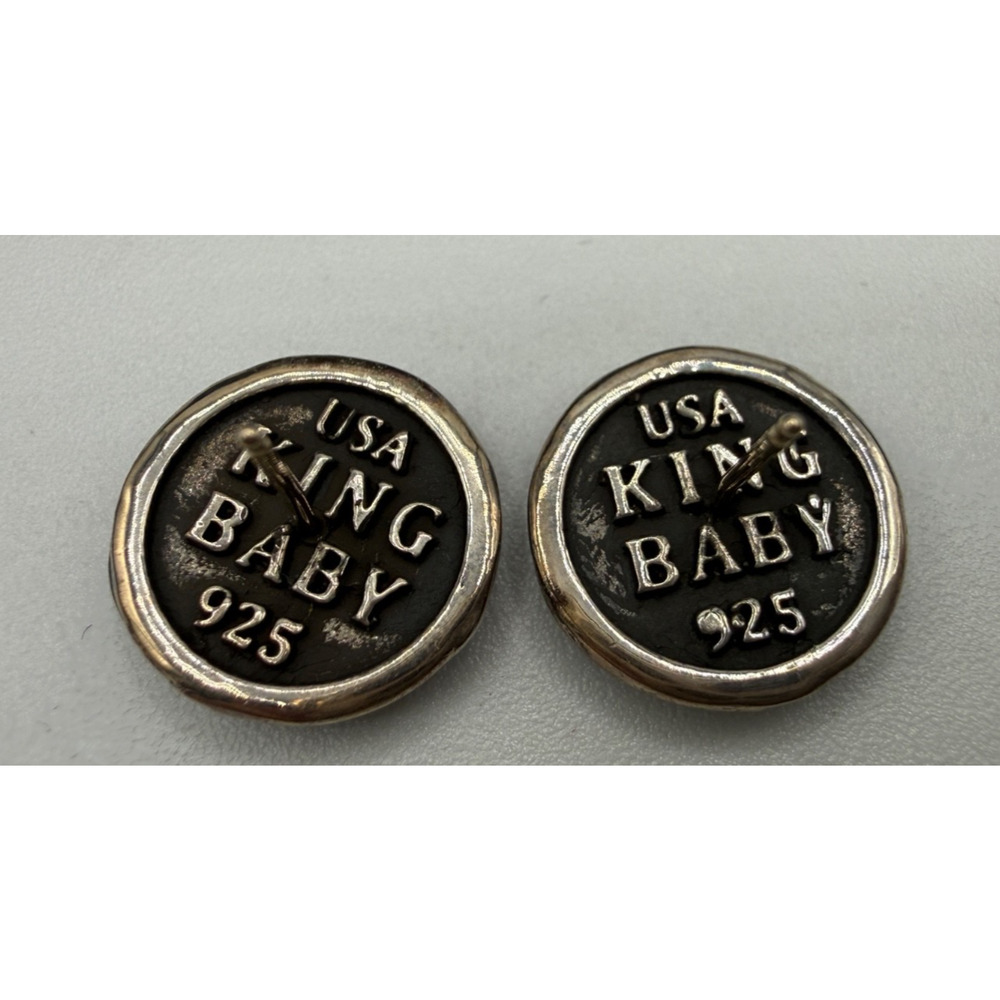 RARE COIN King Baby Sacred Heart Sterling Silver 925 Earrings Retired NEW HSN - Picture 7 of 9